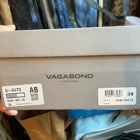 VAGABOND ALEX W LOAFER - POLISHED BLACK 38 with box - Picture 13 of 14